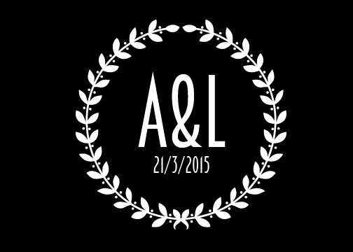 wedding monogram gobo design 04