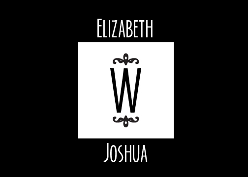 wedding monogram gobo design 07