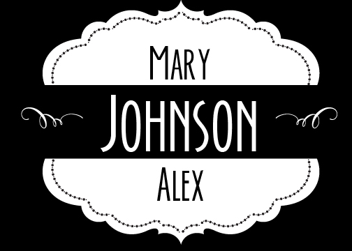 wedding monogram gobo design 13