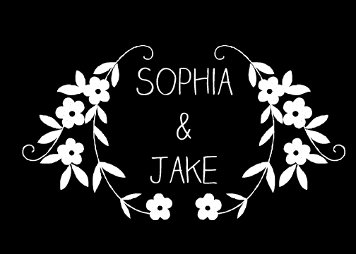 wedding monogram gobo design 18