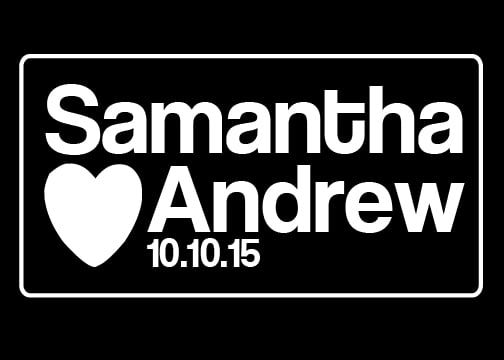 wedding monogram gobo design 19