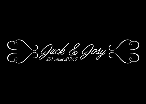 wedding monogram gobo design 20