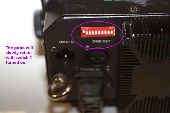 rotating the gobo - chauvet gobo zoom 2.0