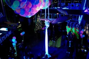 Blacklight event at Topgolf