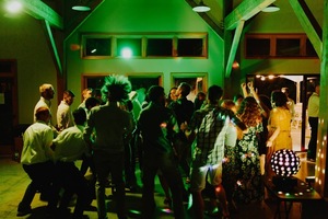 Wedding Photos using ShadowBox and Color Disco Ball