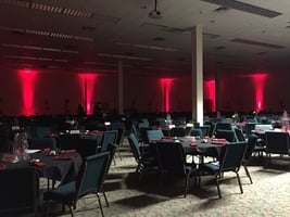 Uplighting a Football Banquet 