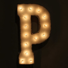 P (21" Marquee)