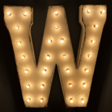 W (21" Marquee)