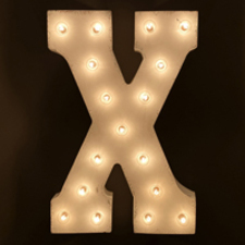 X (21" Marquee)